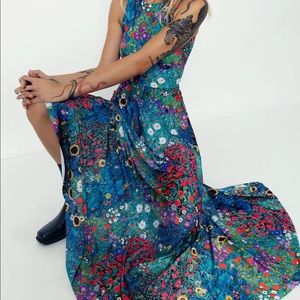 Klimt Collage Princess Maxi Dress